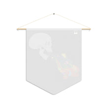 Load image into Gallery viewer, Rainbow Smoke Skull Pennant
