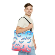 Load image into Gallery viewer, Trans Pride Moth Tote Bag
