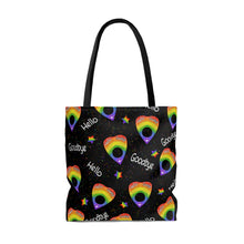 Load image into Gallery viewer, Rainbow Ouija Planchette Tote Bag
