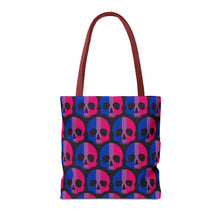 Load image into Gallery viewer, Bisexual Pride Skull Tote Bag
