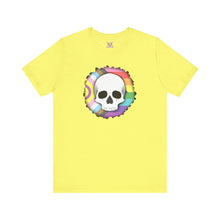 Load image into Gallery viewer, Skull On Burnt Flag Short Sleeve Tee
