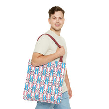 Load image into Gallery viewer, Trans Pride Skull Tote Bag
