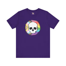 Load image into Gallery viewer, Skull On Burnt Flag Short Sleeve Tee
