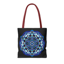 Load image into Gallery viewer, Evil Eye Mandala Tote Bag
