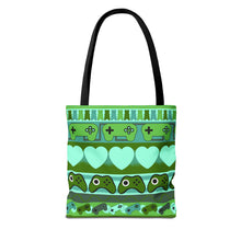 Load image into Gallery viewer, Gamer Ugly Sweater Stripe Tote Bag
