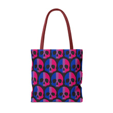 Load image into Gallery viewer, Bisexual Pride Skull Tote Bag
