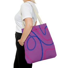 Load image into Gallery viewer, Abstract Bisexual Pride Tote Bag
