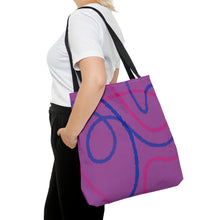 Load image into Gallery viewer, Abstract Bisexual Pride Tote Bag
