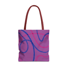 Load image into Gallery viewer, Abstract Bisexual Pride Tote Bag
