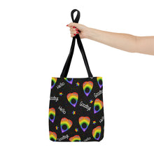 Load image into Gallery viewer, Rainbow Ouija Planchette Tote Bag
