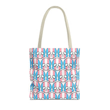 Load image into Gallery viewer, Trans Pride Skull Tote Bag
