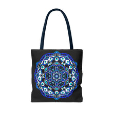 Load image into Gallery viewer, Evil Eye Mandala Tote Bag
