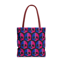 Load image into Gallery viewer, Bisexual Pride Skull Tote Bag
