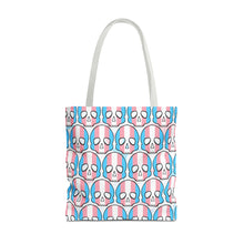 Load image into Gallery viewer, Trans Pride Skull Tote Bag
