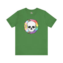 Load image into Gallery viewer, Skull On Burnt Flag Short Sleeve Tee
