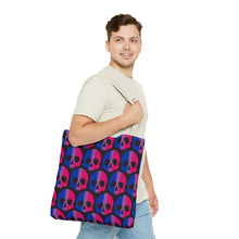 Load image into Gallery viewer, Bisexual Pride Skull Tote Bag
