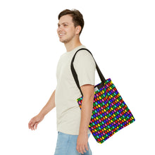 Load image into Gallery viewer, Anatomical Retro Pride Hearts Tote Bag
