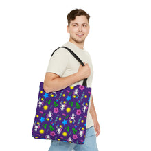 Load image into Gallery viewer, Whimsical Skull Print Tote Bag
