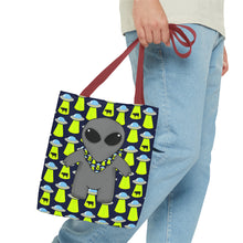 Load image into Gallery viewer, Alien Bandana Buddy Tote Bag
