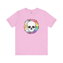 Load image into Gallery viewer, Skull On Burnt Flag Short Sleeve Tee
