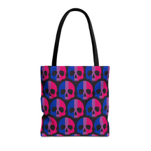 Load image into Gallery viewer, Bisexual Pride Skull Tote Bag
