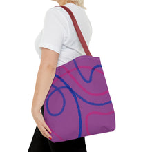 Load image into Gallery viewer, Abstract Bisexual Pride Tote Bag
