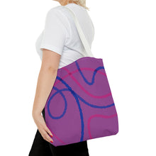 Load image into Gallery viewer, Abstract Bisexual Pride Tote Bag
