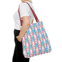 Load image into Gallery viewer, Trans Pride Skull Tote Bag
