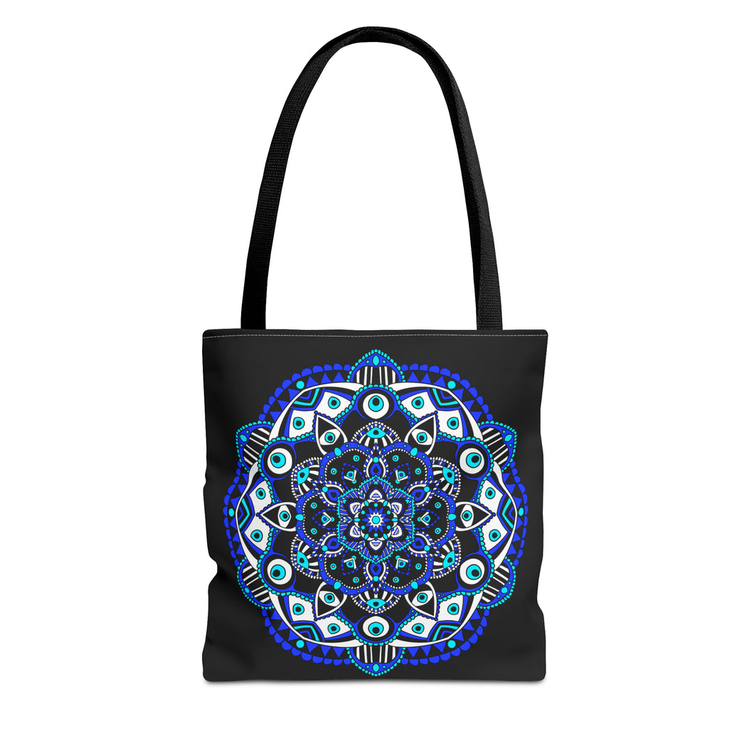 Evil Eye Mandala Tote Bag