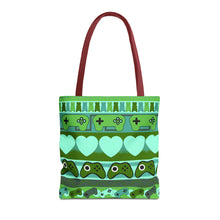 Load image into Gallery viewer, Gamer Ugly Sweater Stripe Tote Bag
