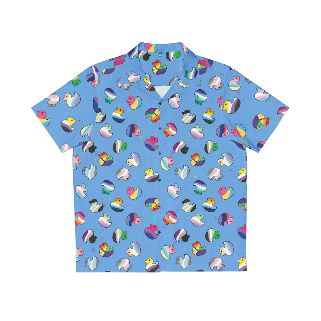 Pride Duckies Short Sleeve Button Up Shirt