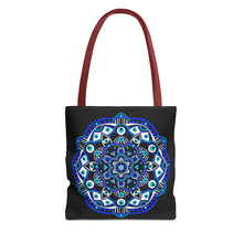 Load image into Gallery viewer, Evil Eye Mandala Tote Bag
