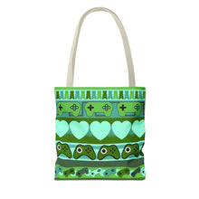 Load image into Gallery viewer, Gamer Ugly Sweater Stripe Tote Bag
