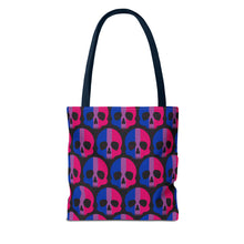 Load image into Gallery viewer, Bisexual Pride Skull Tote Bag
