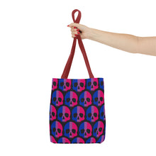 Load image into Gallery viewer, Bisexual Pride Skull Tote Bag
