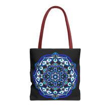 Load image into Gallery viewer, Evil Eye Mandala Tote Bag
