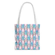 Load image into Gallery viewer, Trans Pride Skull Tote Bag
