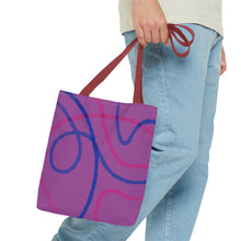 Load image into Gallery viewer, Abstract Bisexual Pride Tote Bag
