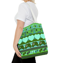 Load image into Gallery viewer, Gamer Ugly Sweater Stripe Tote Bag
