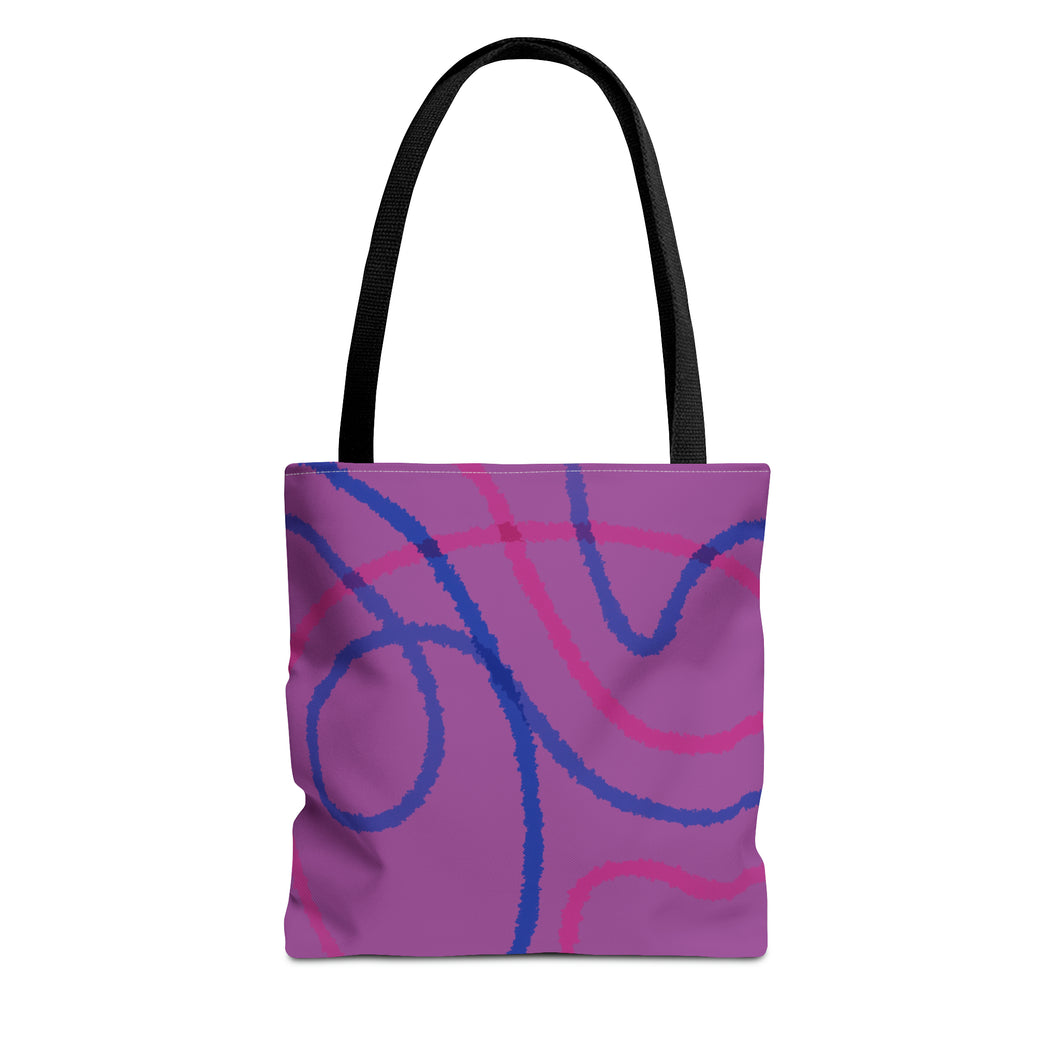 Abstract Bisexual Pride Tote Bag