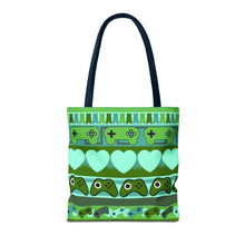 Load image into Gallery viewer, Gamer Ugly Sweater Stripe Tote Bag
