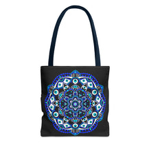 Load image into Gallery viewer, Evil Eye Mandala Tote Bag
