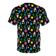 Load image into Gallery viewer, Whimsical Skull Print Shirt - Black
