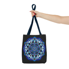 Load image into Gallery viewer, Evil Eye Mandala Tote Bag
