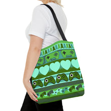 Load image into Gallery viewer, Gamer Ugly Sweater Stripe Tote Bag
