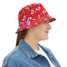 Load image into Gallery viewer, Rainbows Left On Red Bucket Hat
