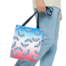 Load image into Gallery viewer, Trans Pride Moth Tote Bag
