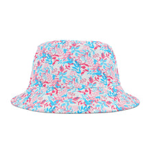 Load image into Gallery viewer, Trans Pride Floral Bucket Hat
