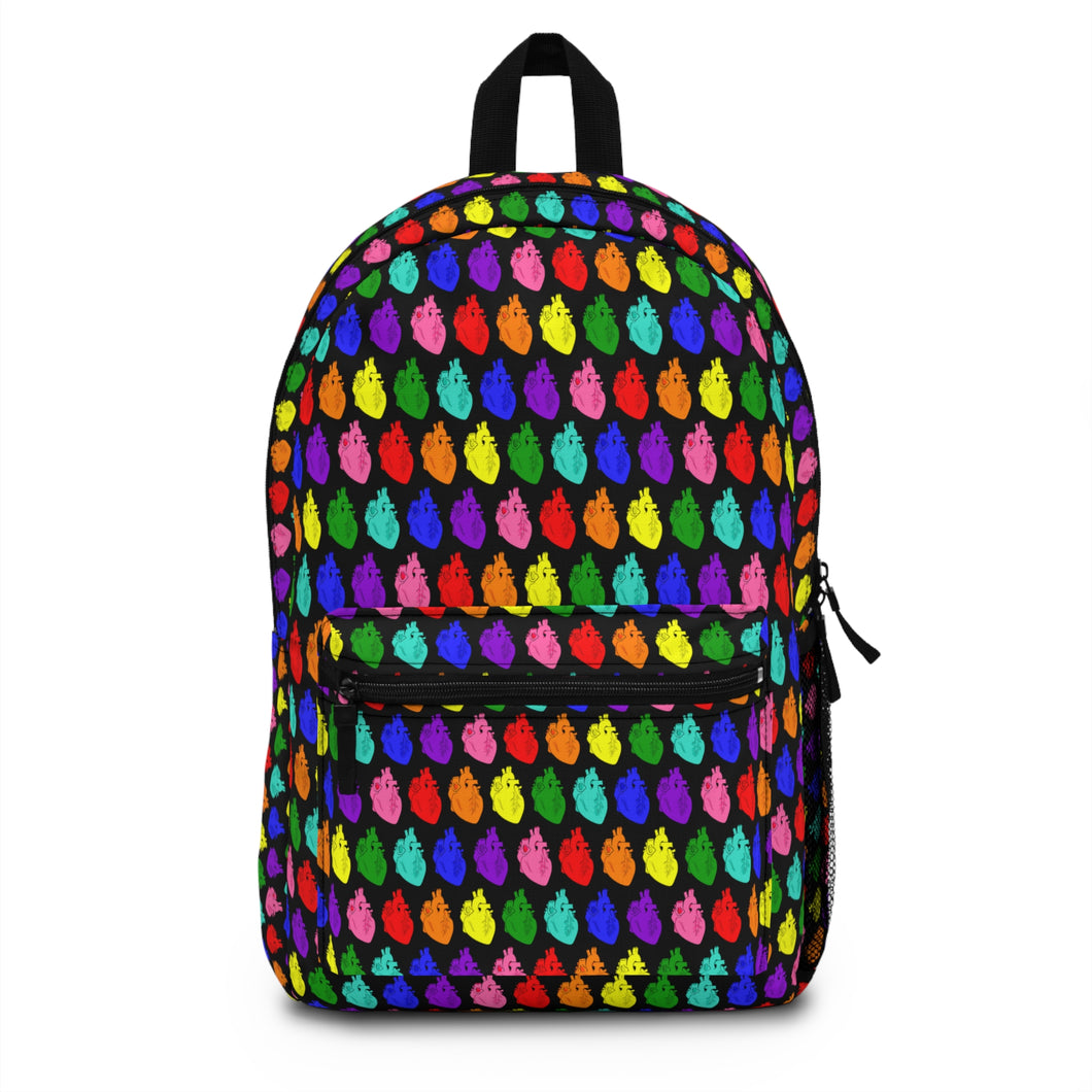 Retro Pride Hearts Backpack
