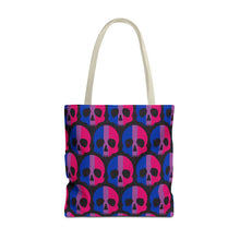 Load image into Gallery viewer, Bisexual Pride Skull Tote Bag
